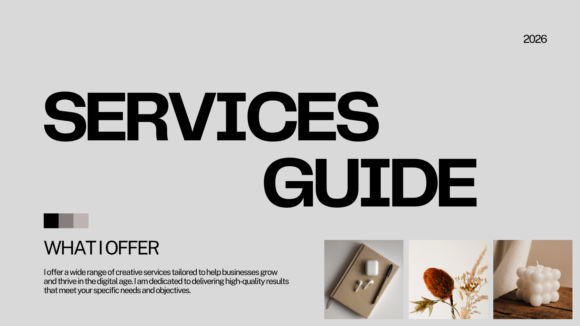 ivory & black services guide presentation